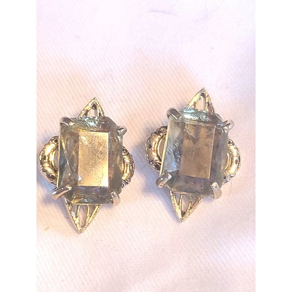 VINTAGE WHITING AND DAVIS EARRINGS - Picture 1 of 7